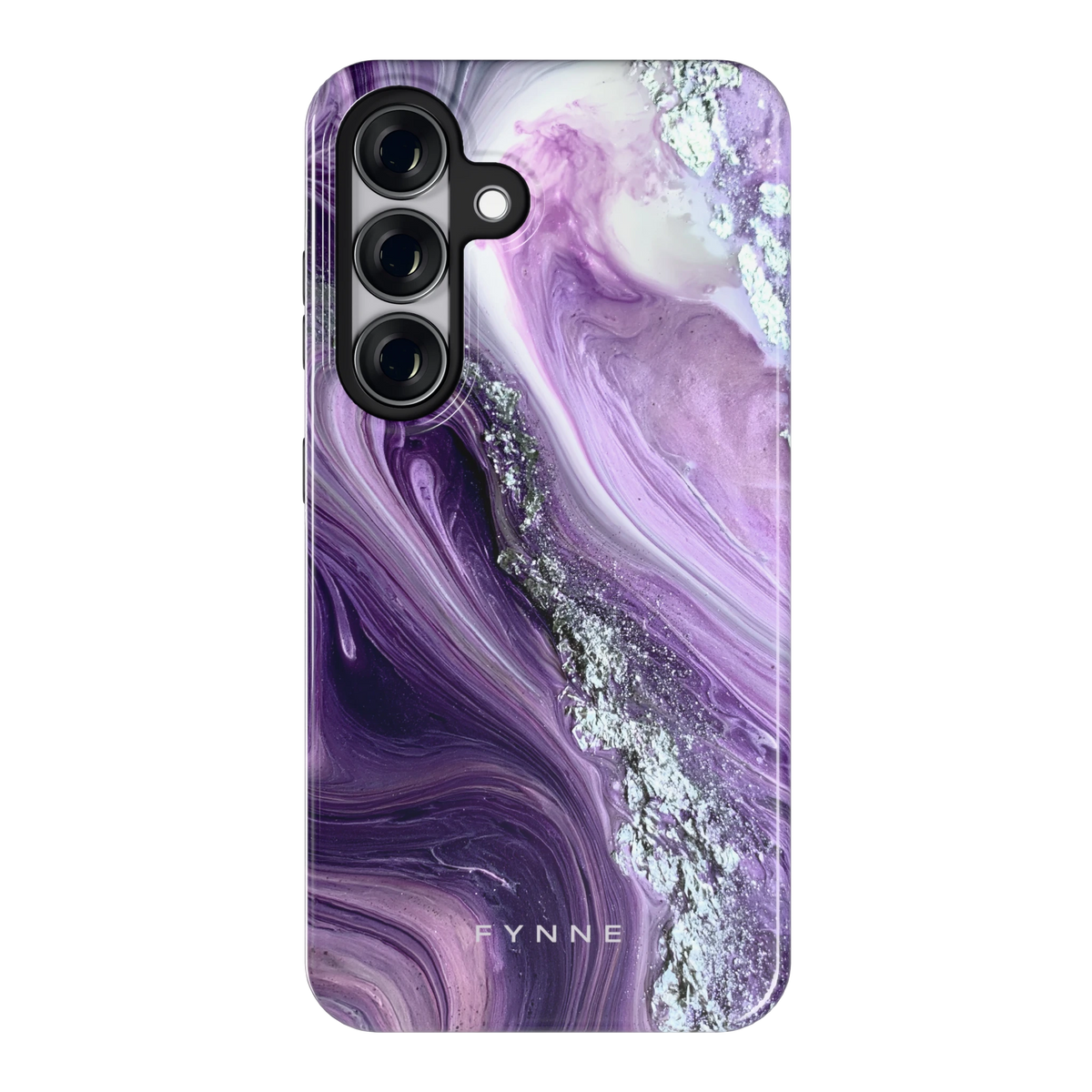 Amethist Swirl hoesje voor Galaxy S25, achterkant