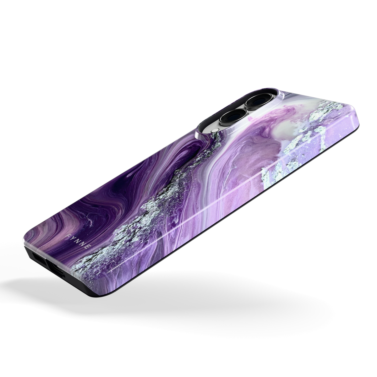 Amethist Swirl hoesje voor Galaxy S25 Edge, schuin