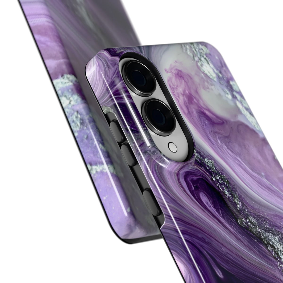 Amethist Swirl hoesje voor Galaxy S25 Edge, close-up