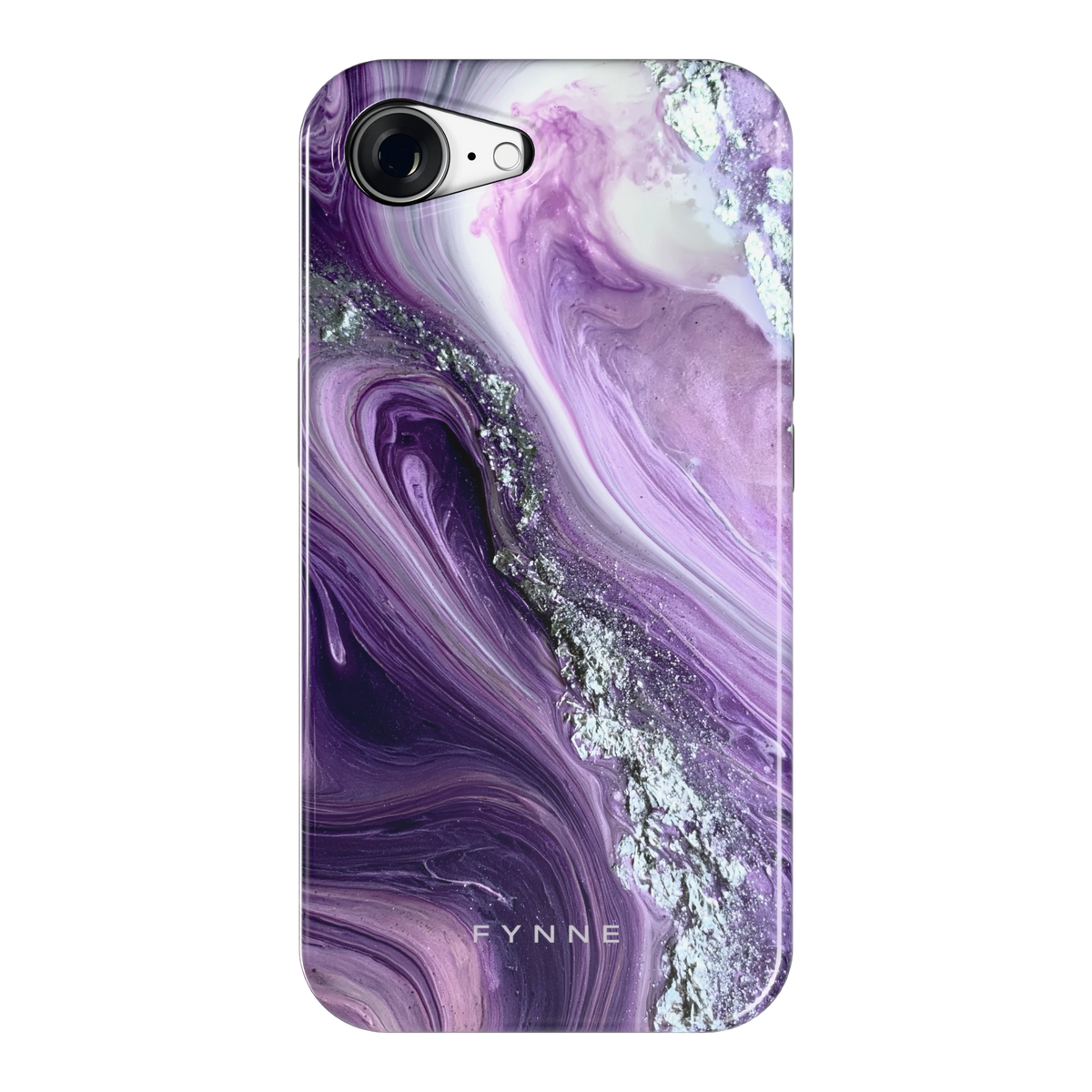 Amethist Swirl hoesje voor iPhone 16e, achterkant
