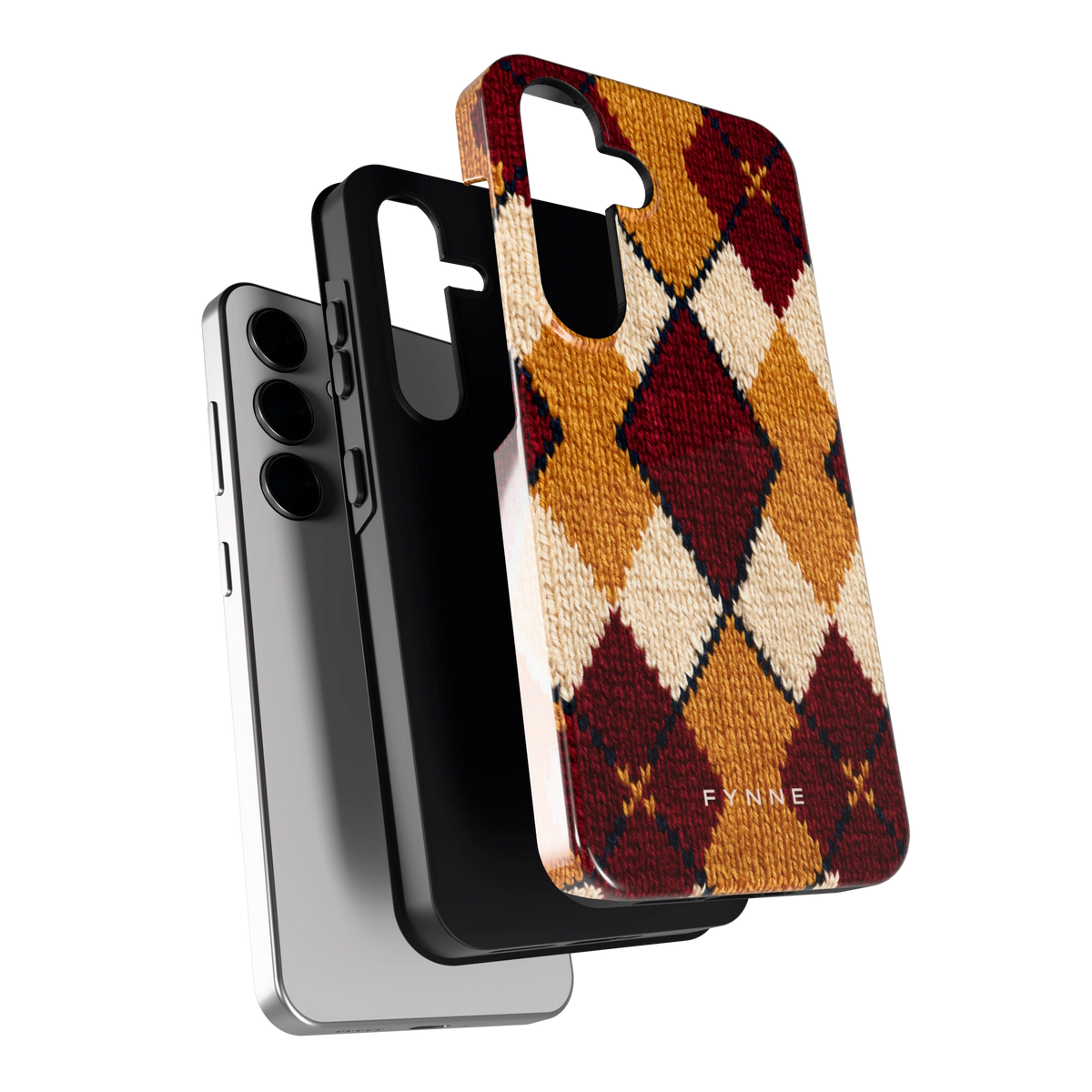 Argyle Breisel hoesje voor Galaxy S24, los van de telefoon