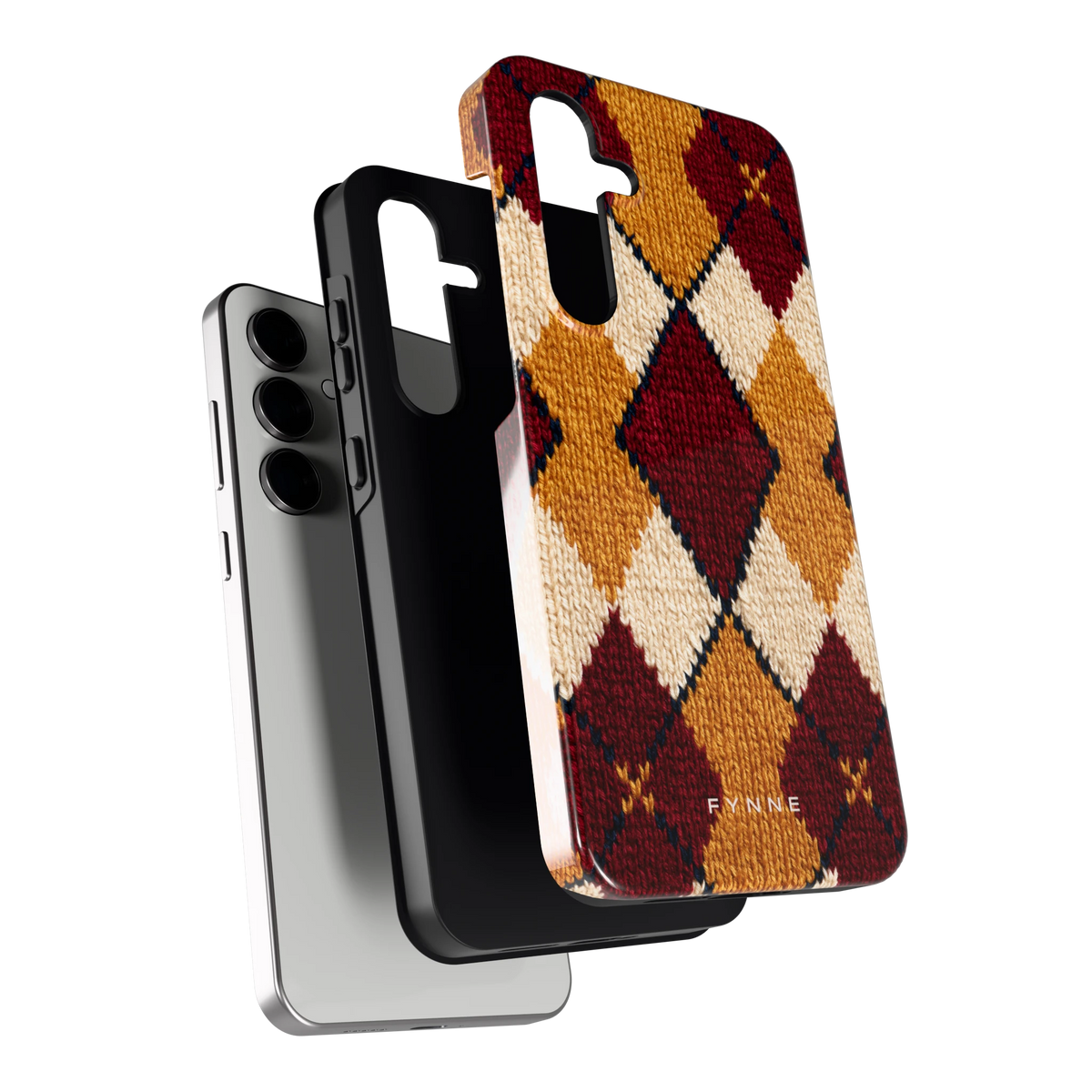 Argyle Breisel hoesje voor Galaxy S24 FE, los van de telefoon