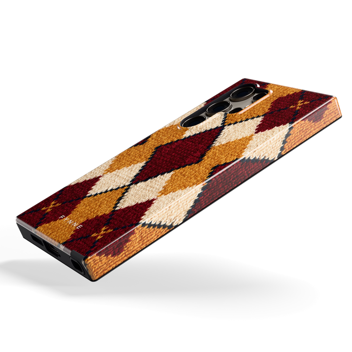 Argyle Breisel hoesje voor Galaxy S24 Ultra, schuin