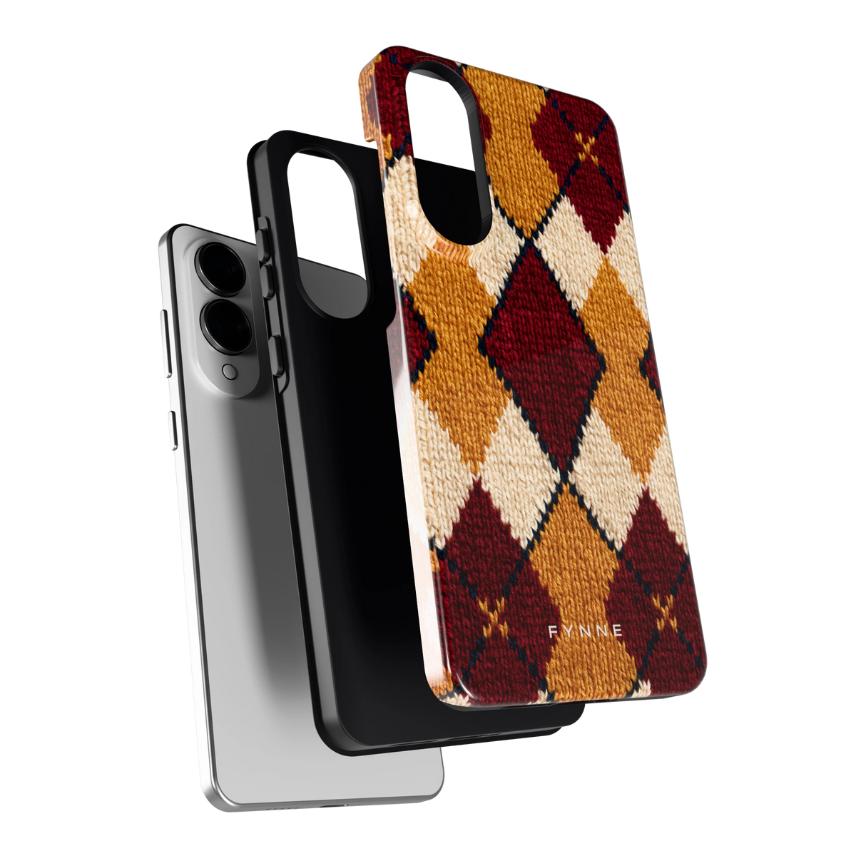 Argyle Breisel hoesje voor Galaxy S25 Edge, los van de telefoon