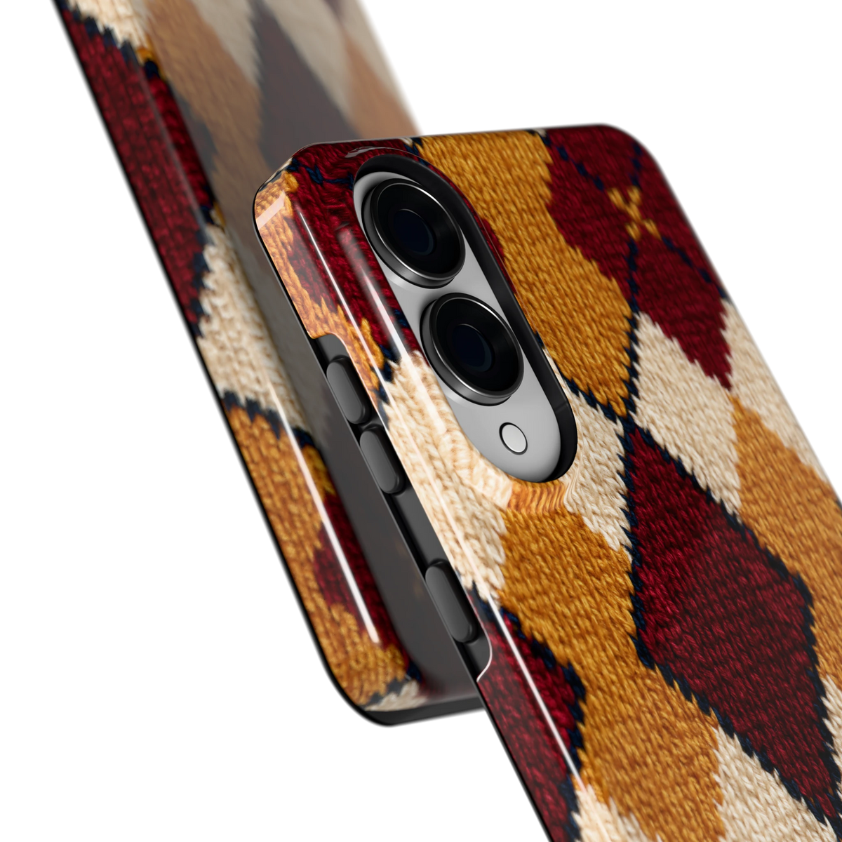 Argyle Breisel hoesje voor Galaxy S25 Edge, close-up