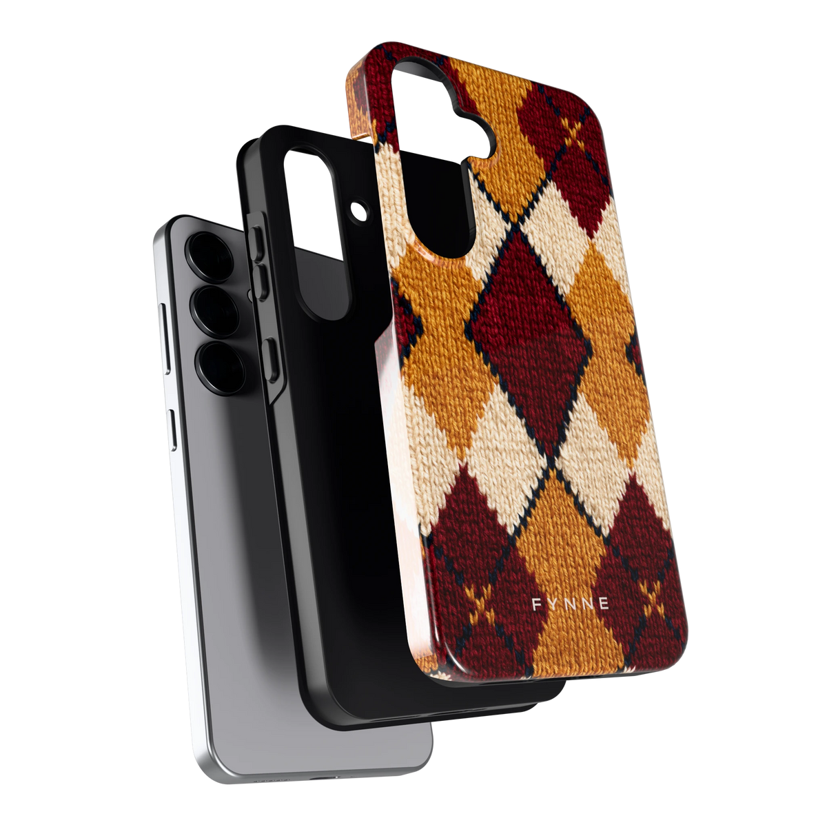 Argyle Breisel hoesje voor Galaxy S25, los van de telefoon