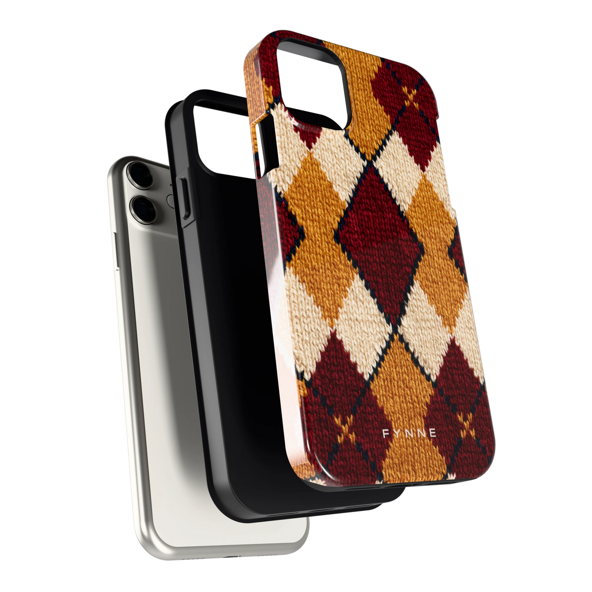 Argyle Breisel hoesje voor iPhone 11, los van de telefoon