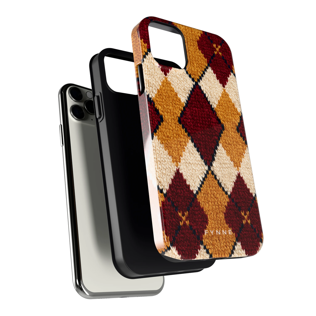 Argyle Breisel hoesje voor iPhone 11 Pro Max, los van de telefoon