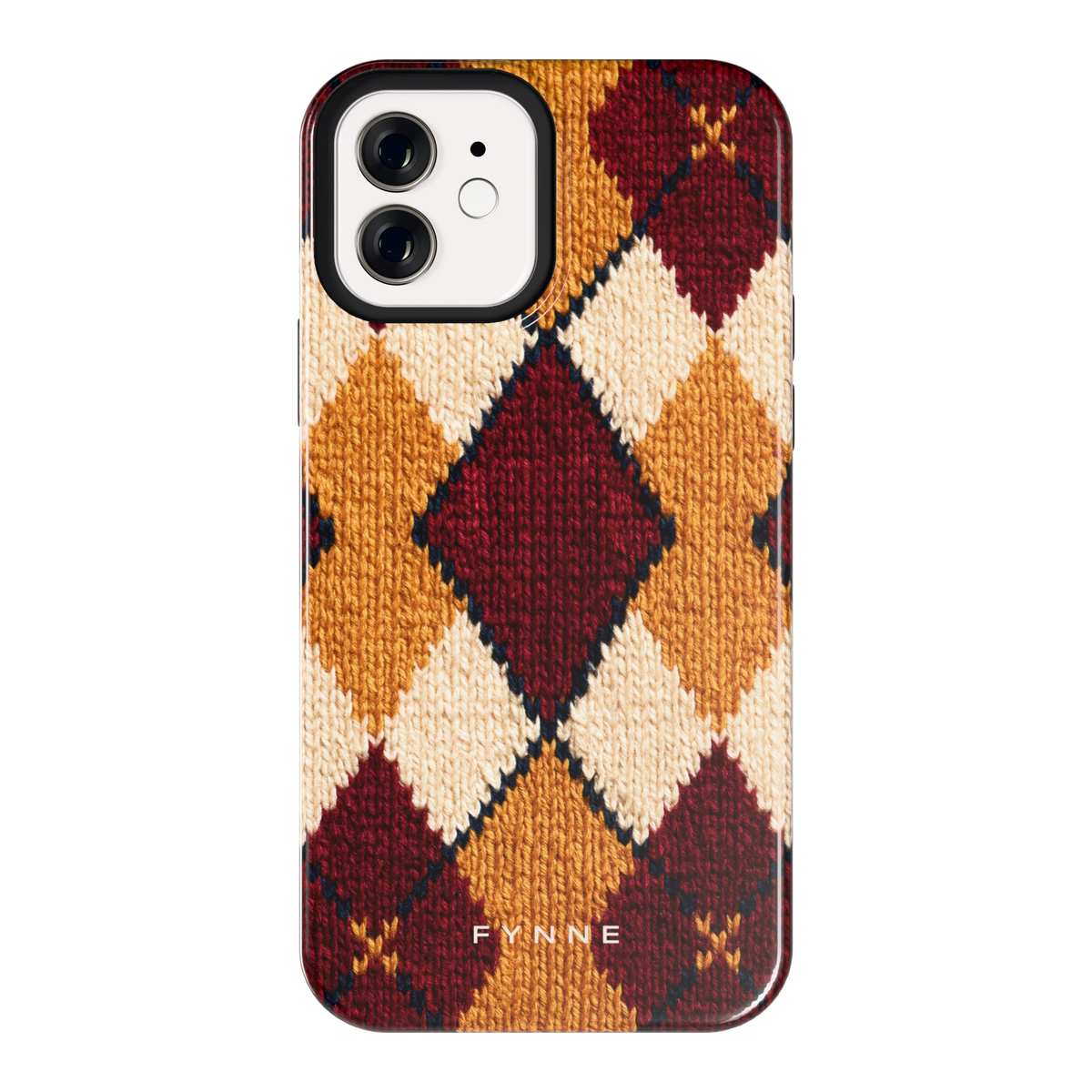 Argyle Breisel hoesje voor iPhone 12, achterkant