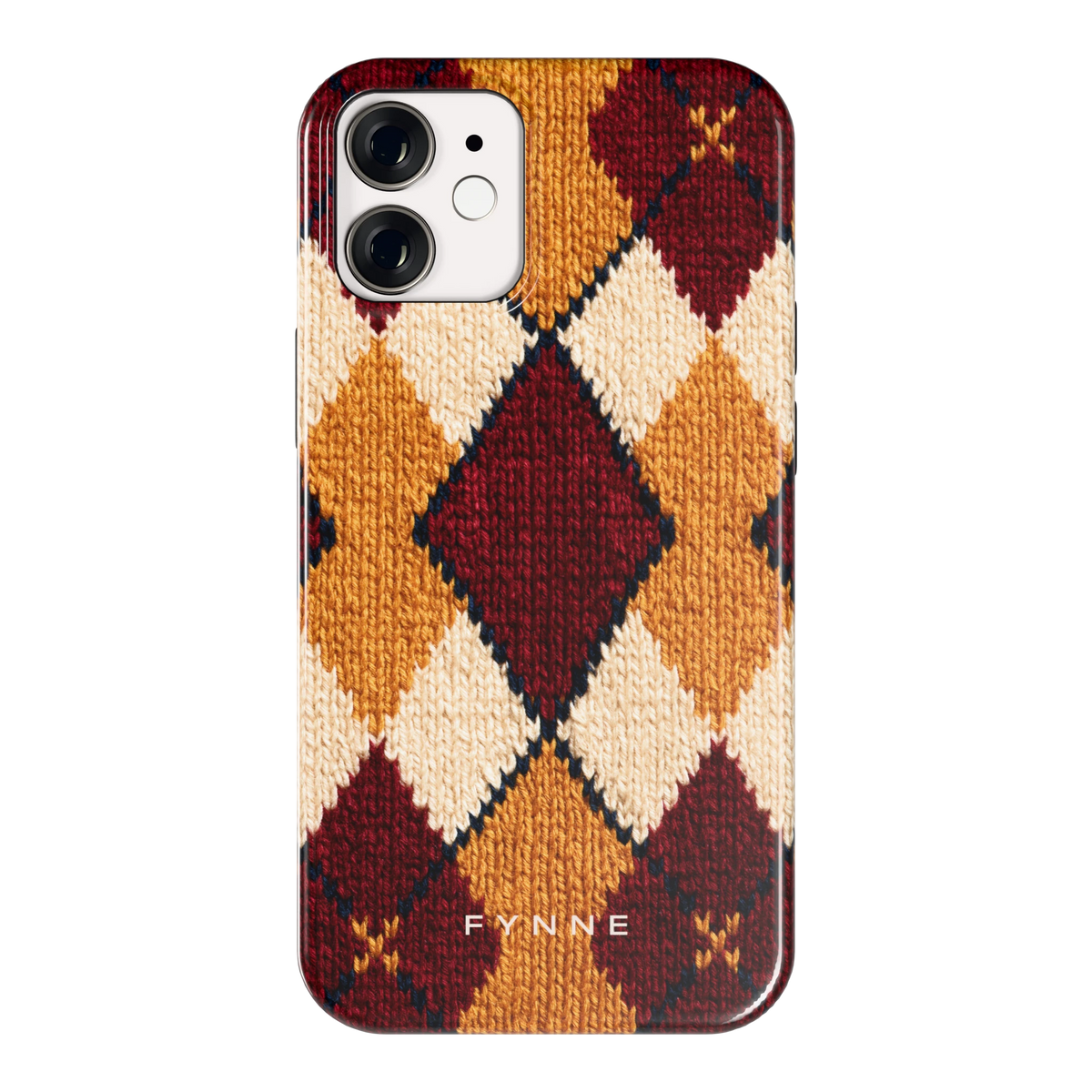 Argyle Breisel hoesje voor iPhone 12 mini, achterkant
