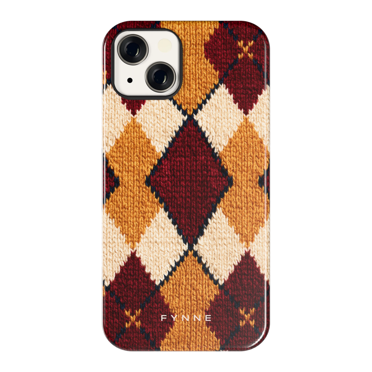 Argyle Breisel hoesje voor iPhone 13, achterkant