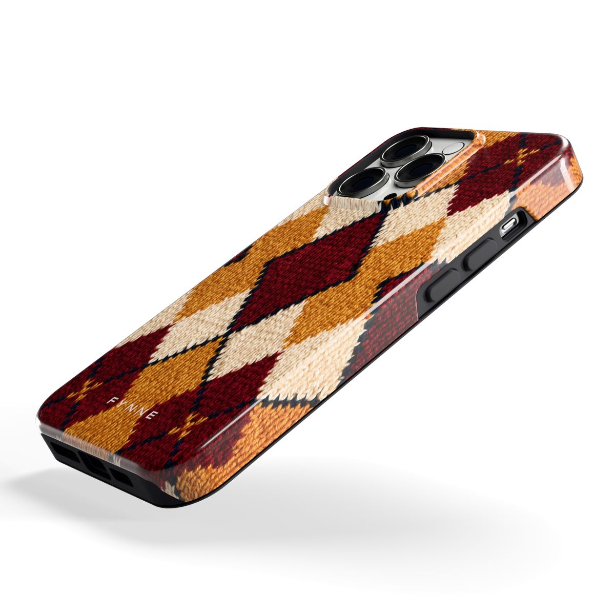 Argyle Breisel hoesje voor iPhone 13 Pro, schuin