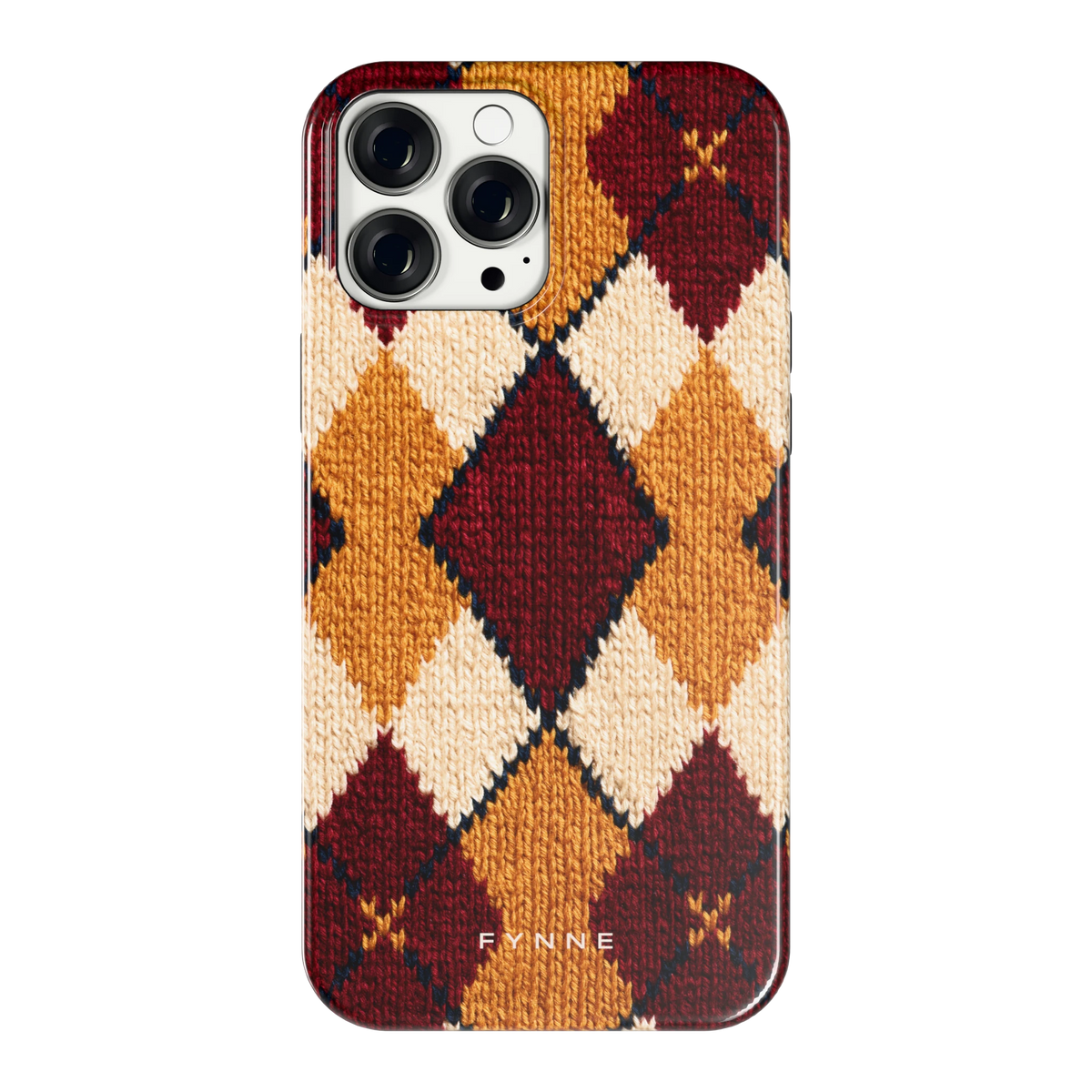 Argyle Breisel hoesje voor iPhone 13 Pro Max, achterkant