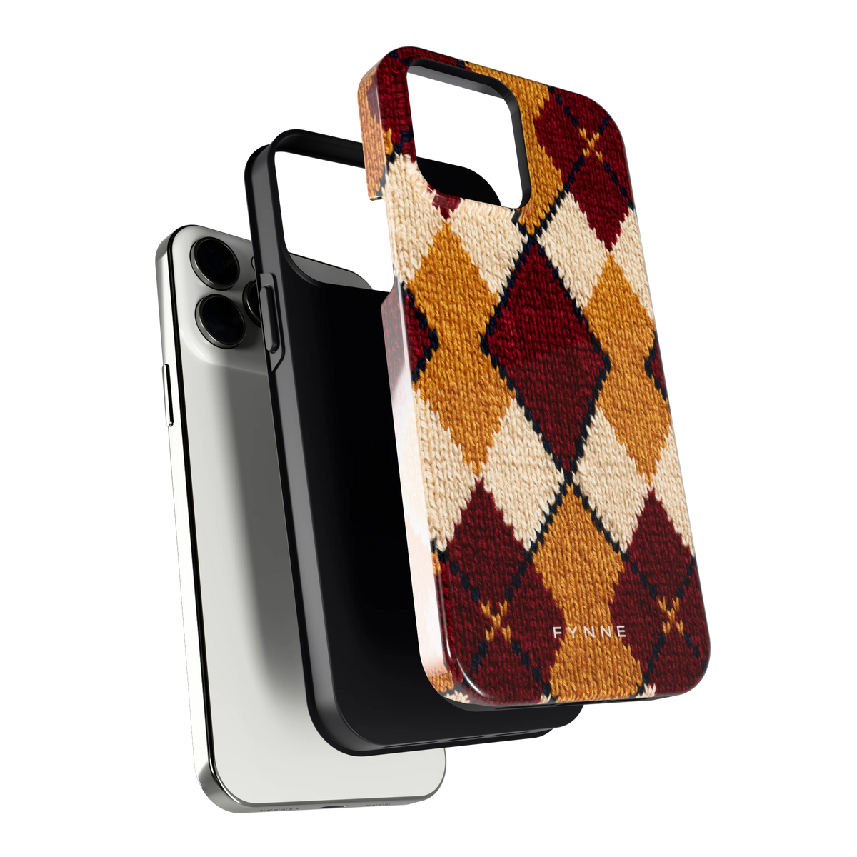 Argyle Breisel hoesje voor iPhone 13 Pro Max, los van de telefoon