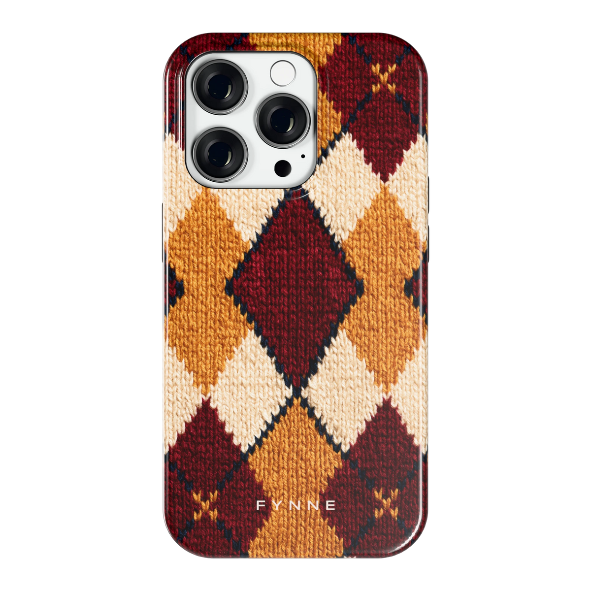 Argyle Breisel hoesje voor iPhone 14 Pro, achterkant