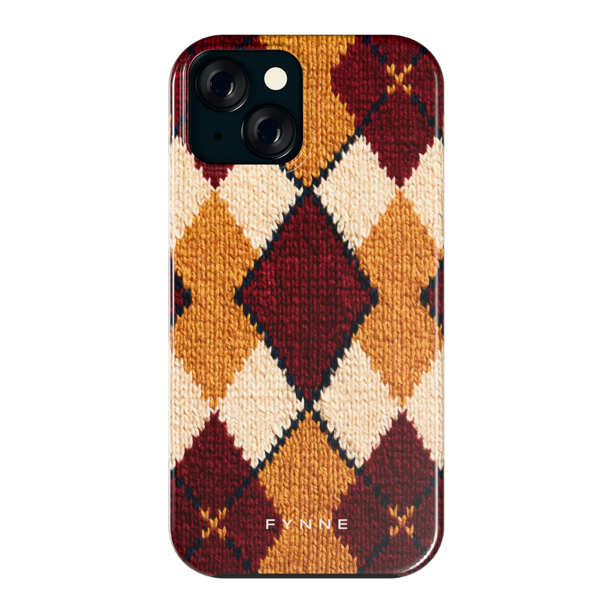Argyle Breisel hoesje voor iPhone 15, achterkant