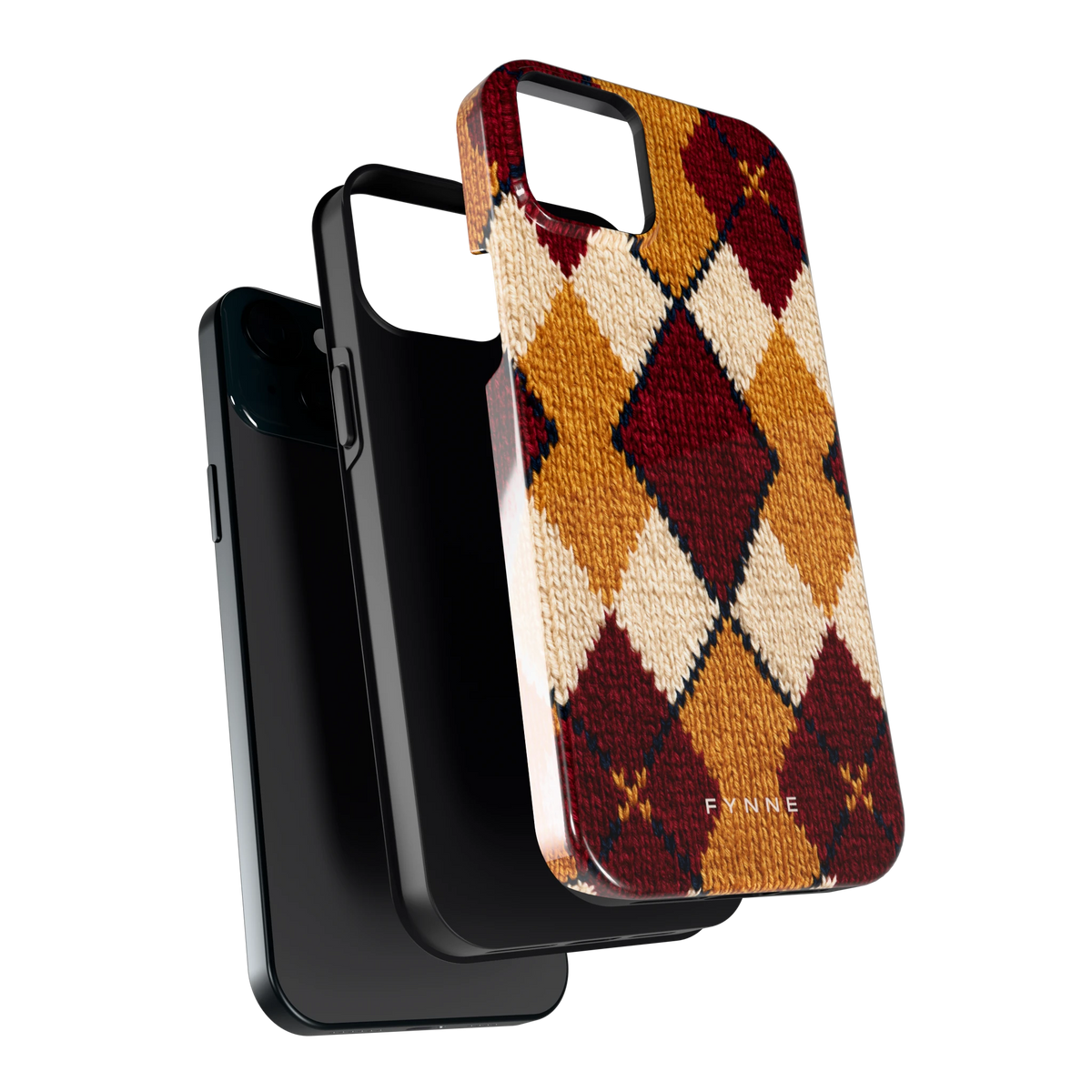 Argyle Breisel hoesje voor iPhone 15 Plus, los van de telefoon