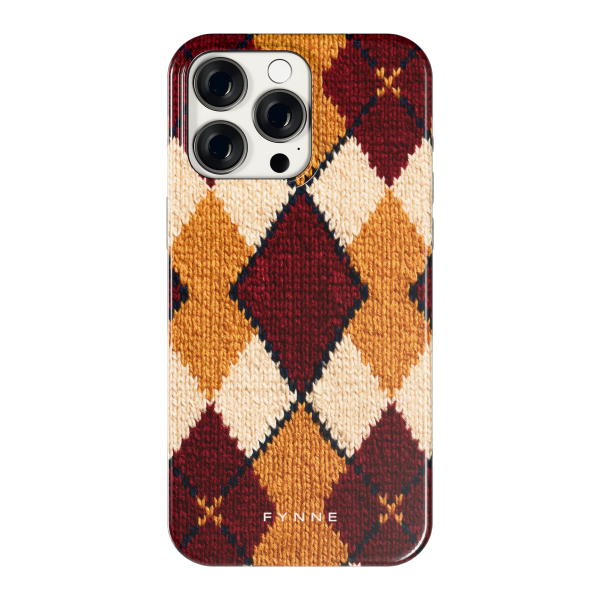 Argyle Breisel hoesje voor iPhone 15 Pro Max, achterkant