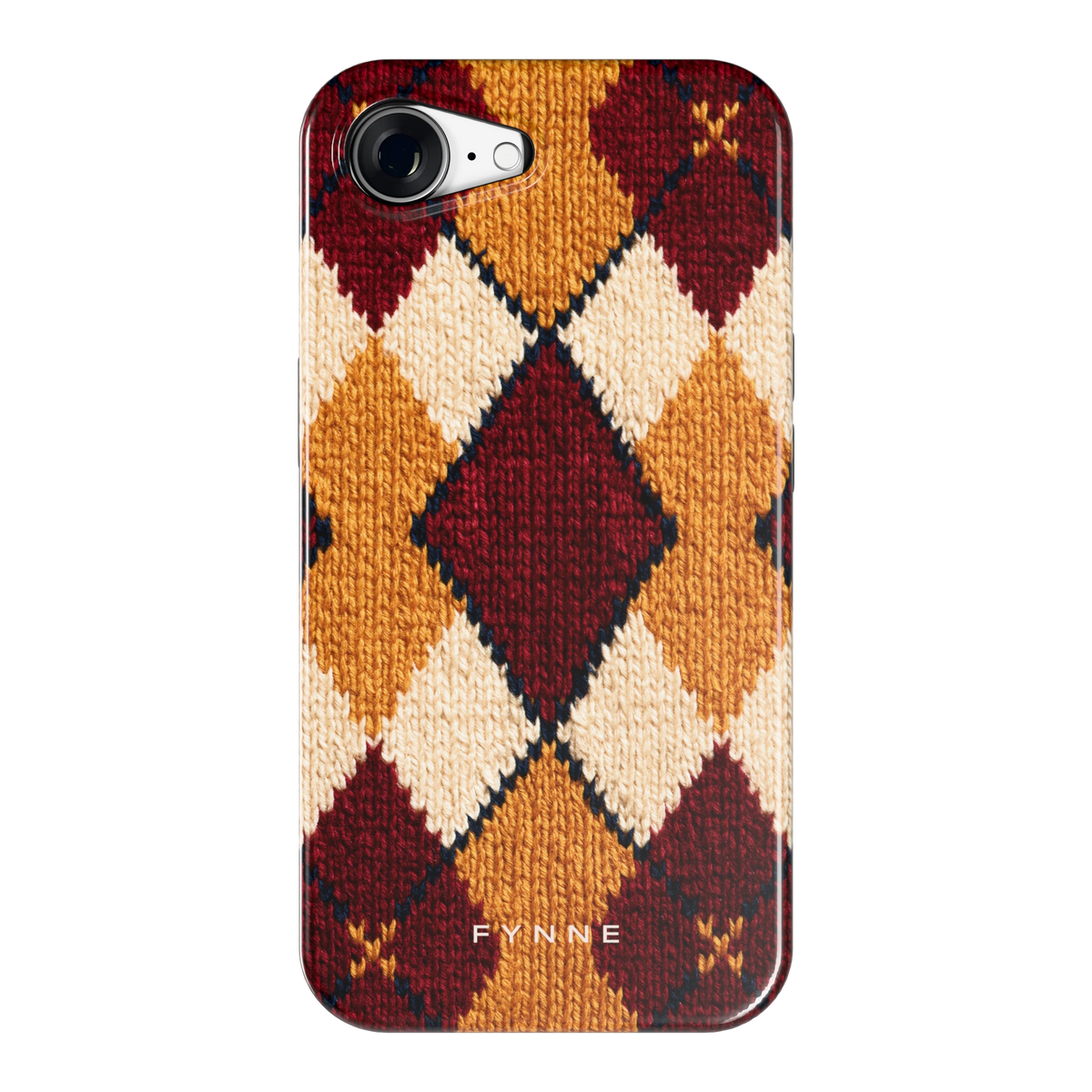 Argyle Breisel hoesje voor iPhone 16e, achterkant