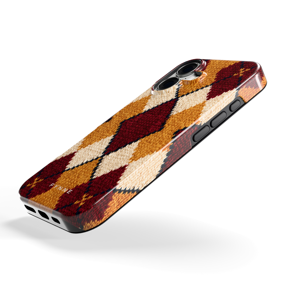 Argyle Breisel hoesje voor iPhone 17, schuin