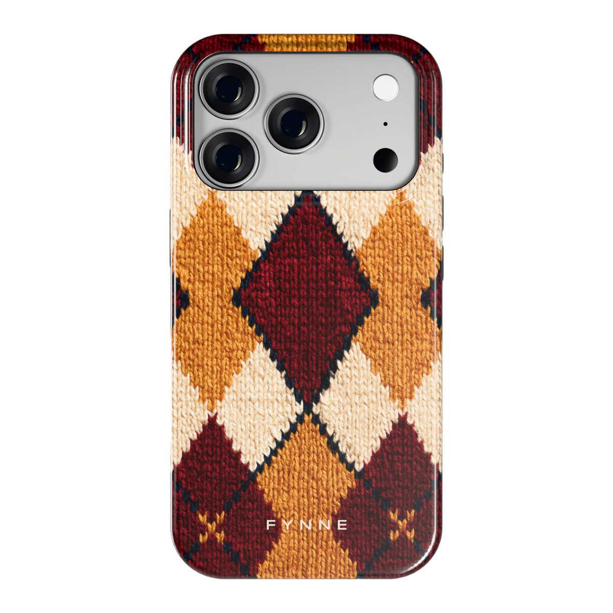 Argyle Breisel hoesje voor iPhone 18 Pro, achterkant