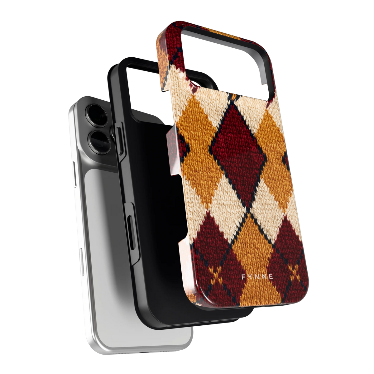 Argyle Breisel hoesje voor iPhone 18 Pro Max, los van de telefoon