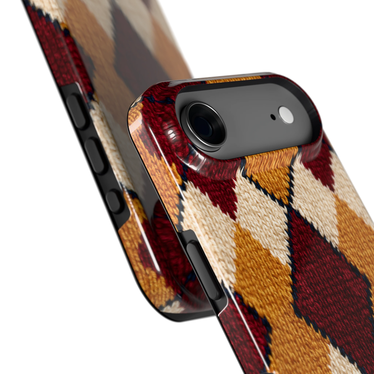 Argyle Breisel hoesje voor iPhone Air, close-up