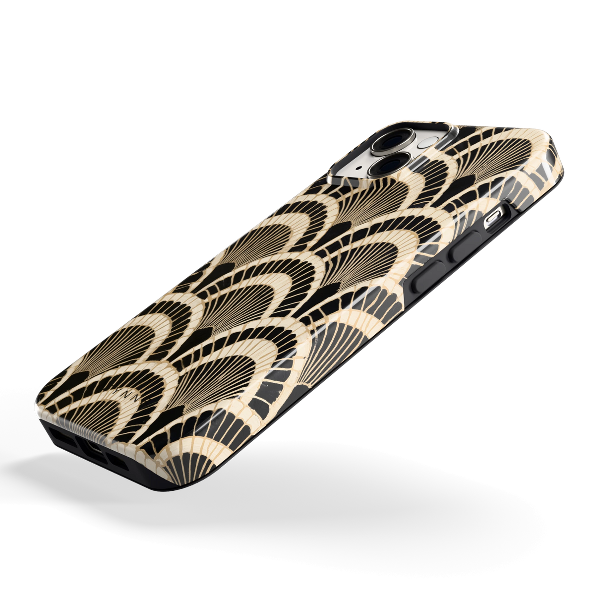 Art-decowaaiers hoesje voor iPhone 14, schuin
