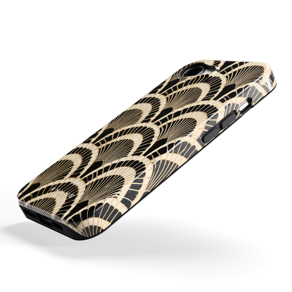 Art-decowaaiers hoesje voor iPhone 16e, schuin