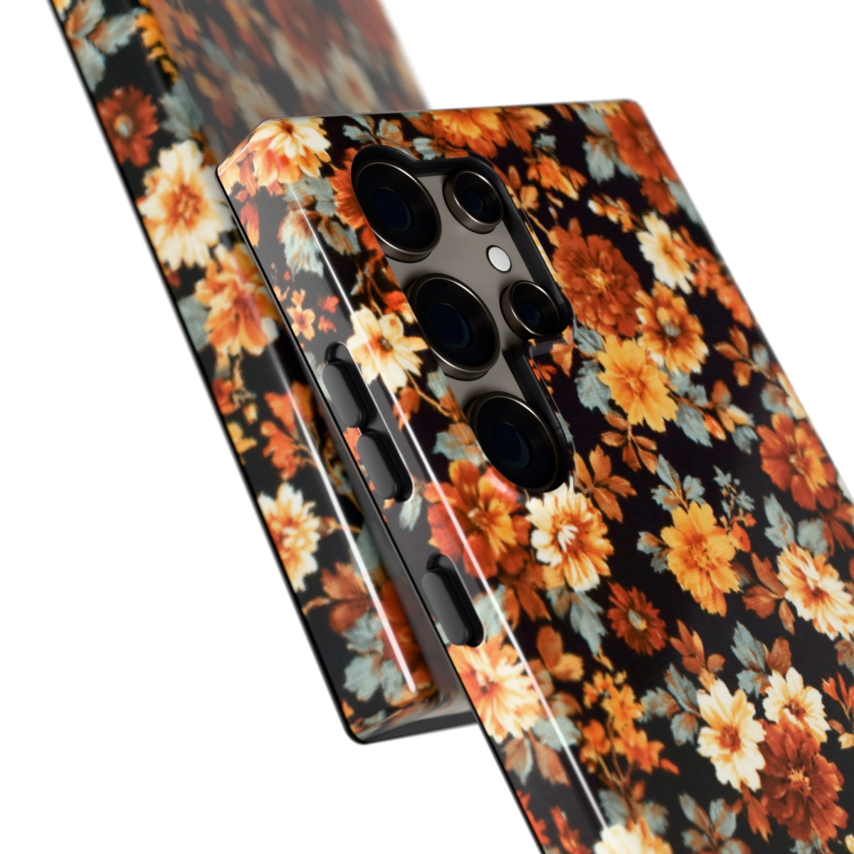 Herfstbloei hoesje voor Galaxy S24 Ultra, close-up