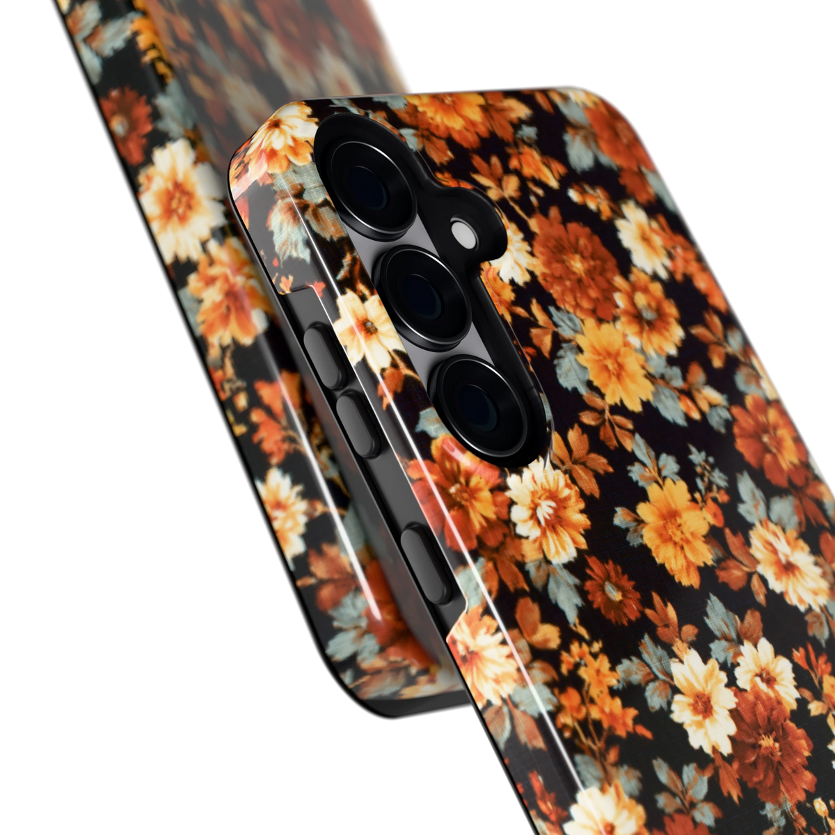 Herfstbloei hoesje voor Galaxy S25+, close-up