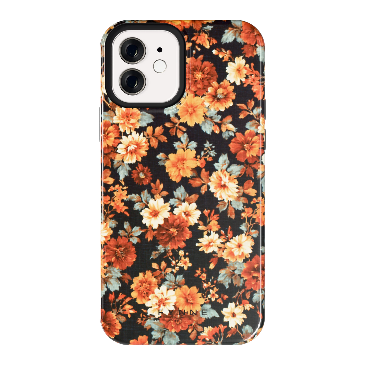 Herfstbloei hoesje voor iPhone 12, achterkant