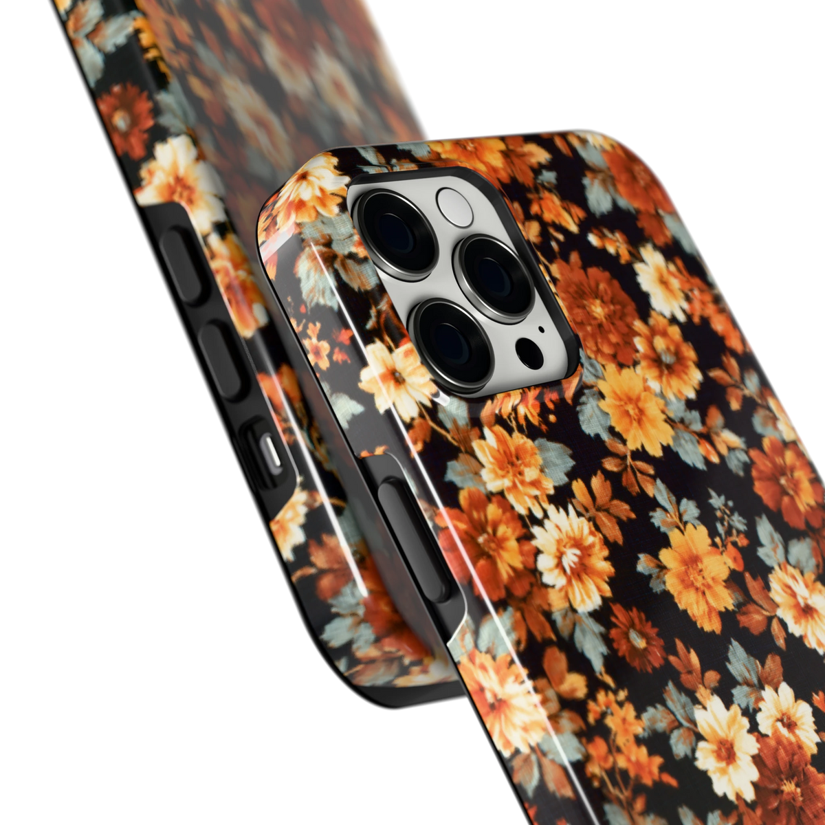Herfstbloei hoesje voor iPhone 12 Pro Max, close-up