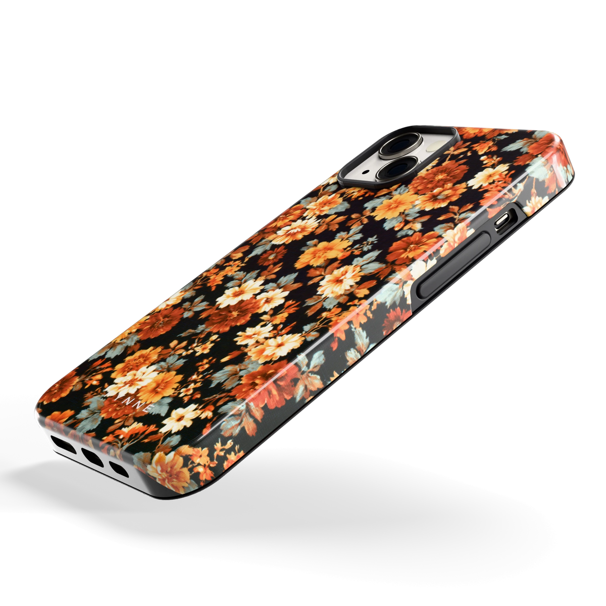 Herfstbloei hoesje voor iPhone 13, schuin