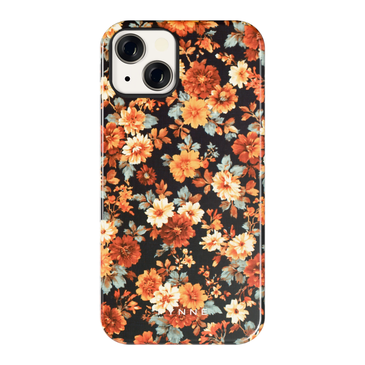 Herfstbloei hoesje voor iPhone 13, achterkant
