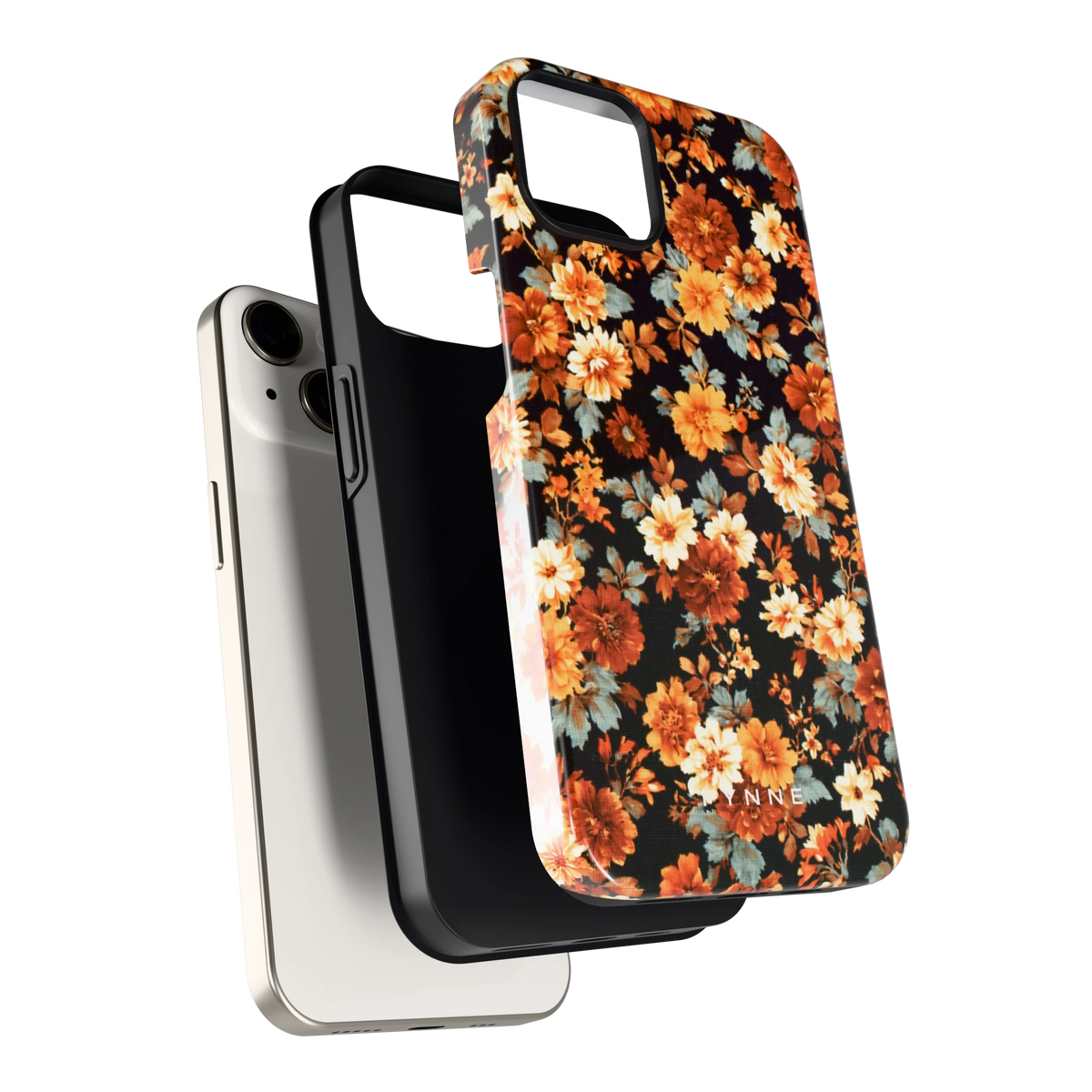 Herfstbloei hoesje voor iPhone 13, los van de telefoon