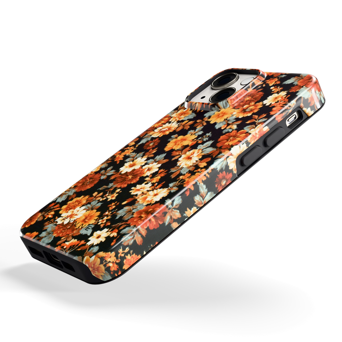 Herfstbloei hoesje voor iPhone 13 mini, schuin