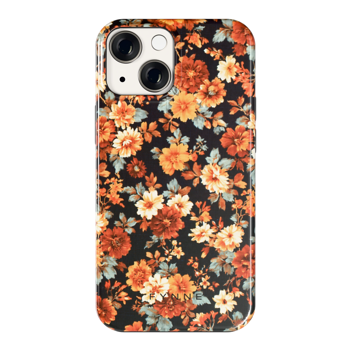 Herfstbloei hoesje voor iPhone 13 mini, achterkant