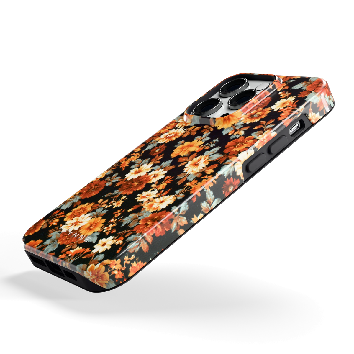 Herfstbloei hoesje voor iPhone 14 Pro, schuin