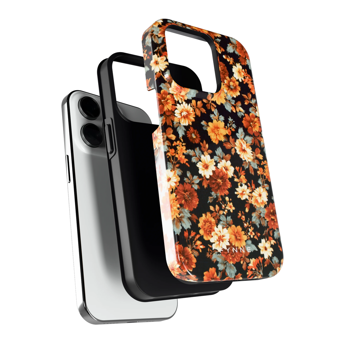Herfstbloei hoesje voor iPhone 14 Pro, los van de telefoon