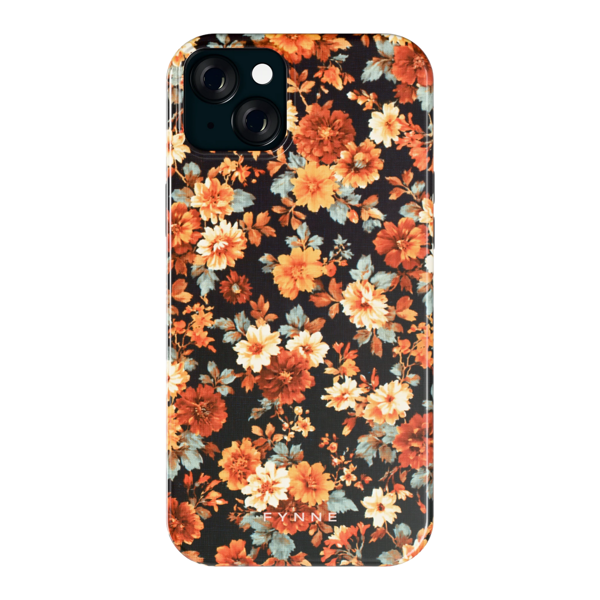 Herfstbloei hoesje voor iPhone 15 Plus, achterkant