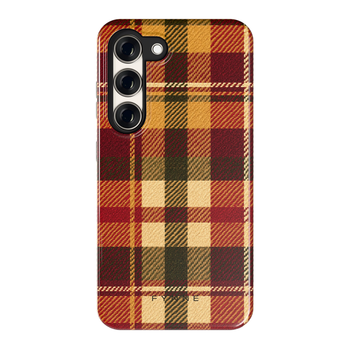 Herfst Tartan hoesje voor Galaxy S23, achterkant