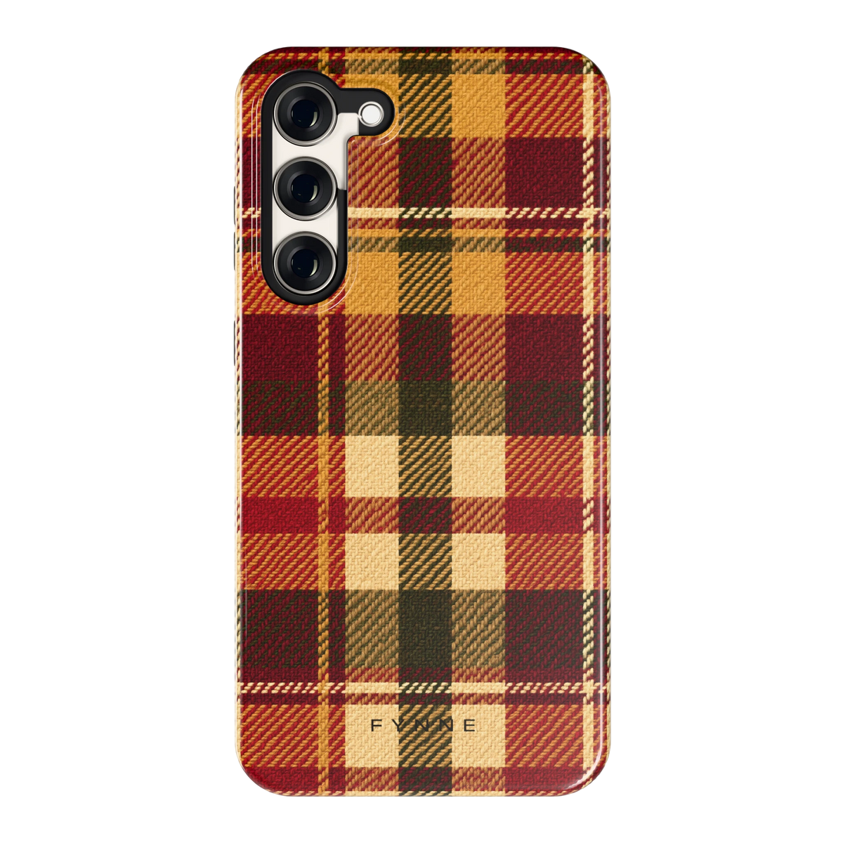 Herfst Tartan hoesje voor Galaxy S23+, achterkant