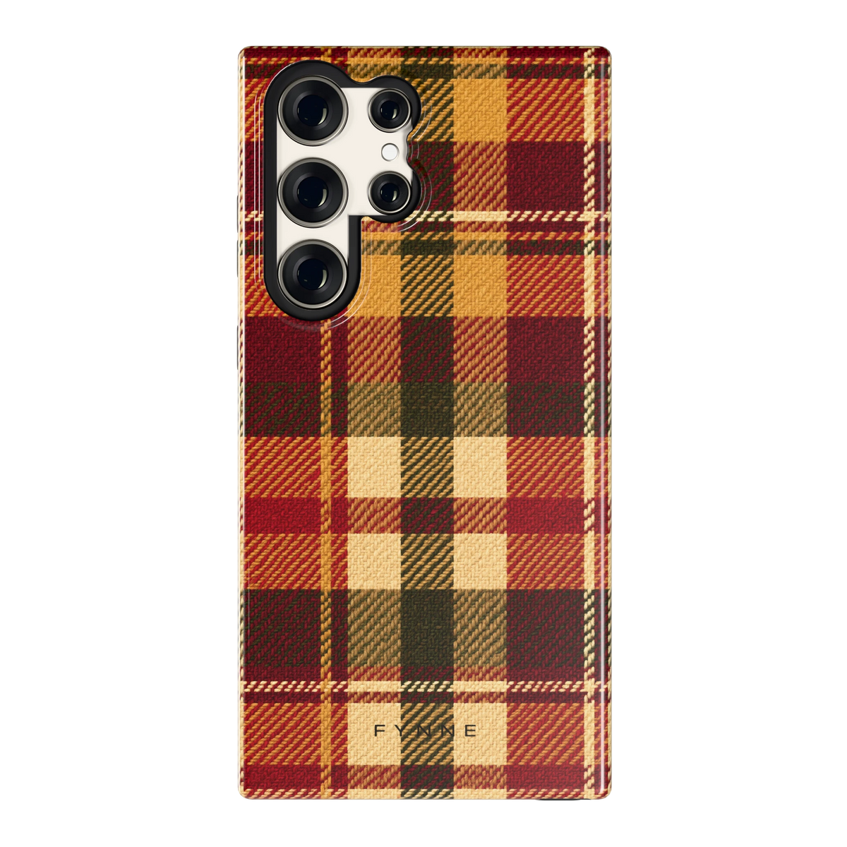 Herfst Tartan hoesje voor Galaxy S23 Ultra, achterkant