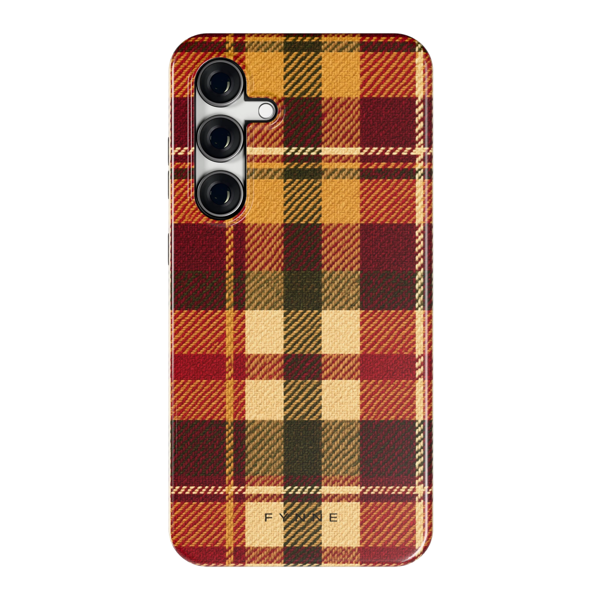 Herfst Tartan hoesje voor Galaxy S24 FE, achterkant