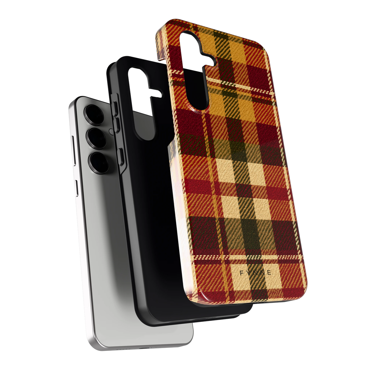 Herfst Tartan hoesje voor Galaxy S24 FE, los van de telefoon