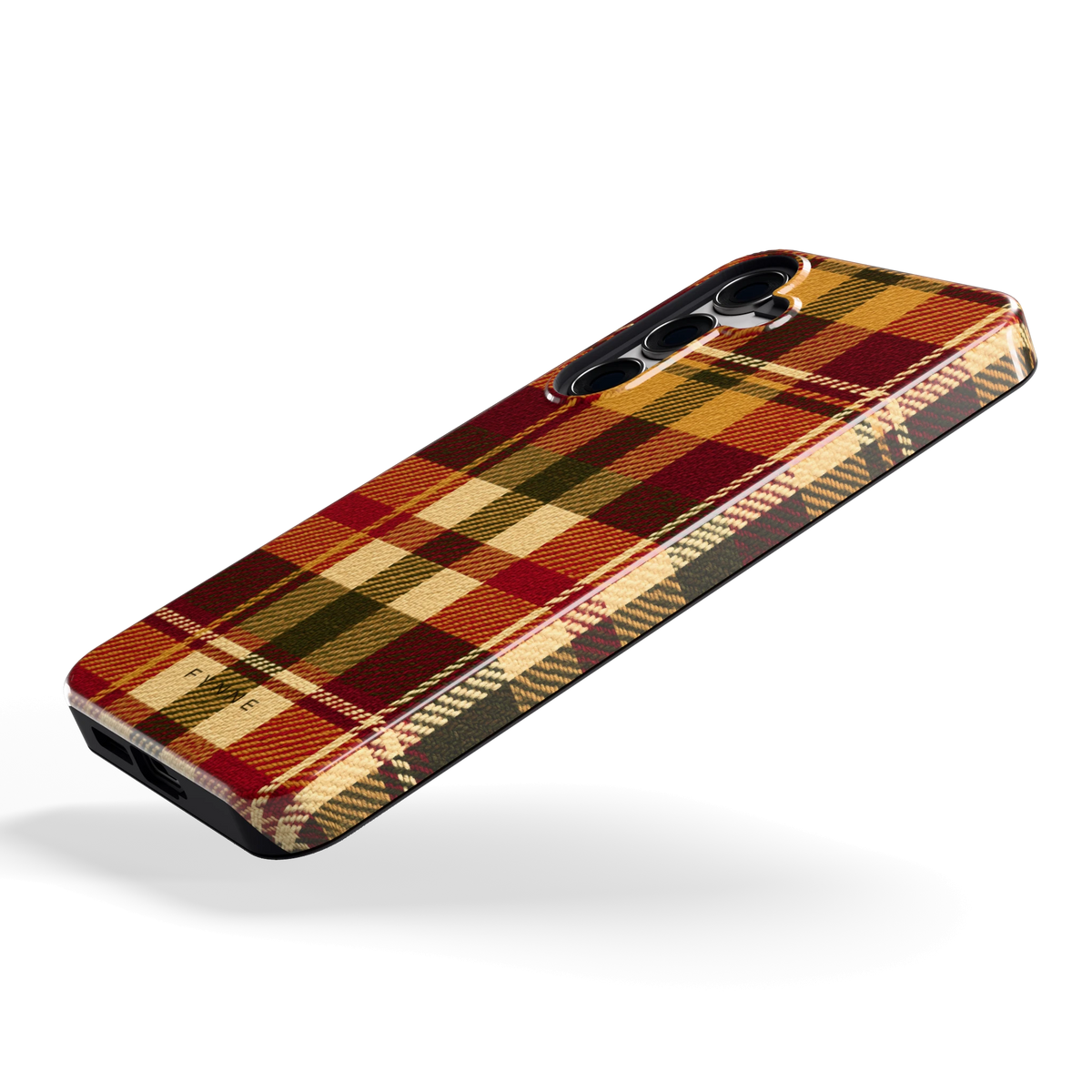 Herfst Tartan hoesje voor Galaxy S24+, schuin