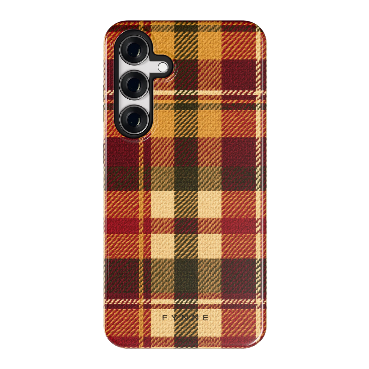 Herfst Tartan hoesje voor Galaxy S24+, achterkant