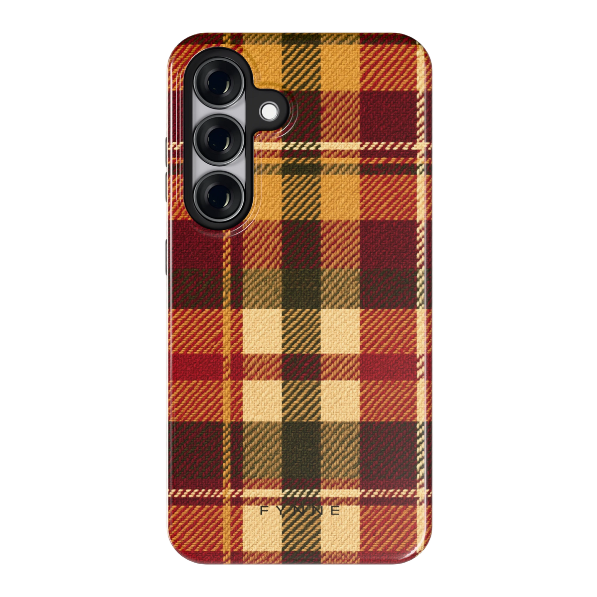 Herfst Tartan hoesje voor Galaxy S25, achterkant