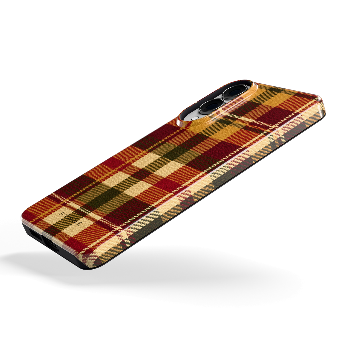 Herfst Tartan hoesje voor Galaxy S25 Edge, schuin
